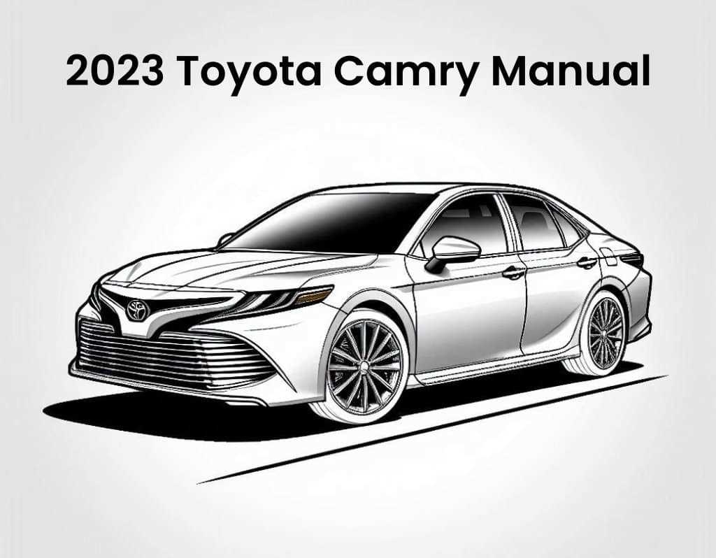 2023 toyota camry owners manual