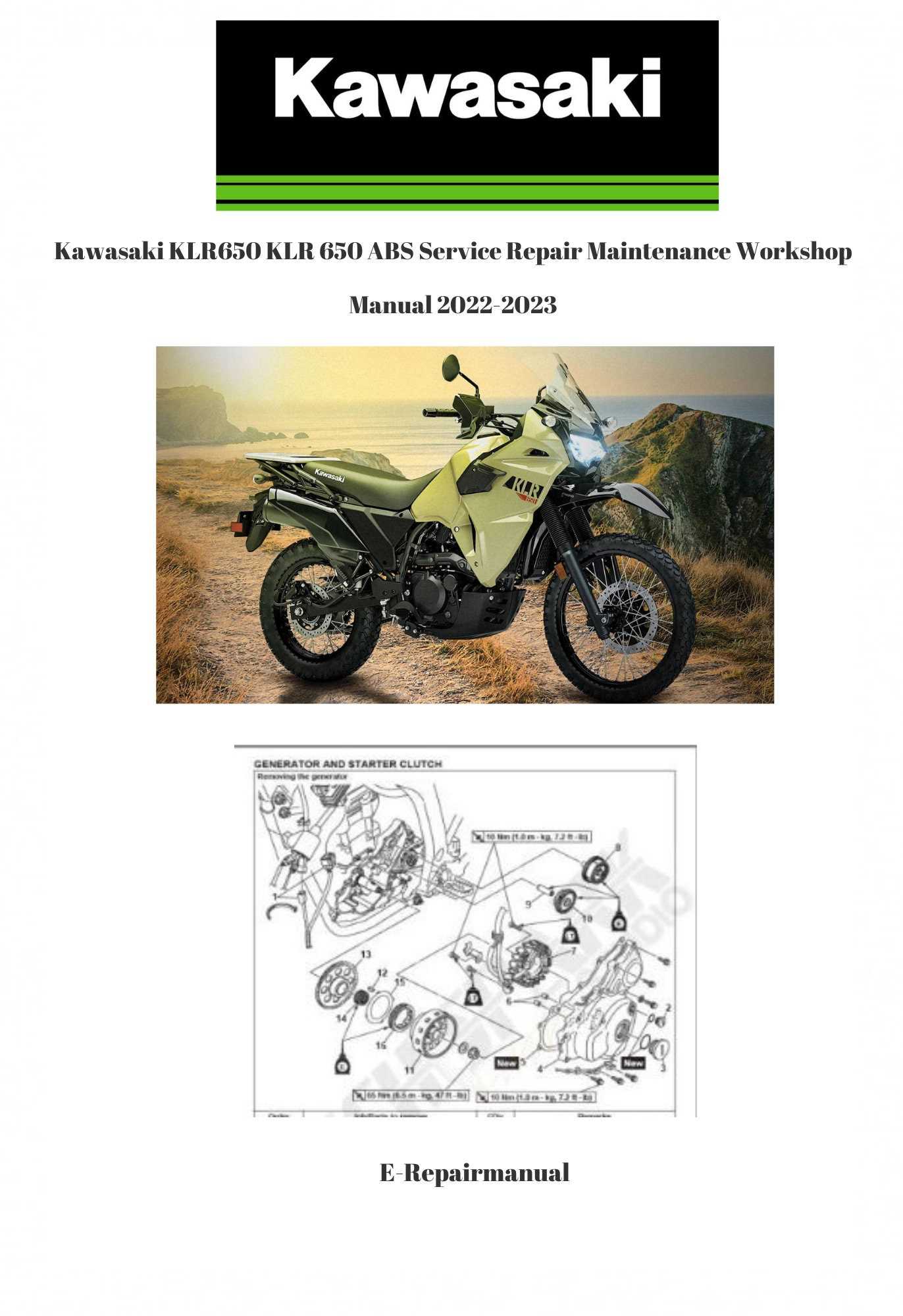 2023 klr 650 owners manual