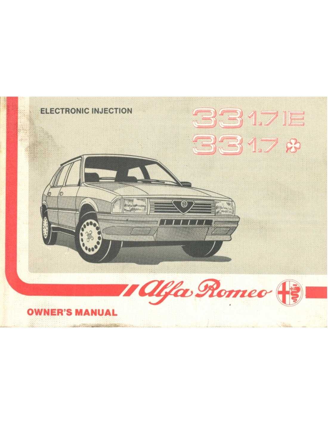 alfa romeo owners manual