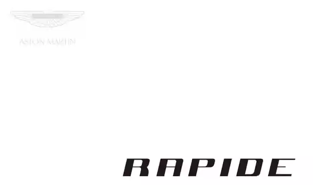 aston martin rapide owners manual