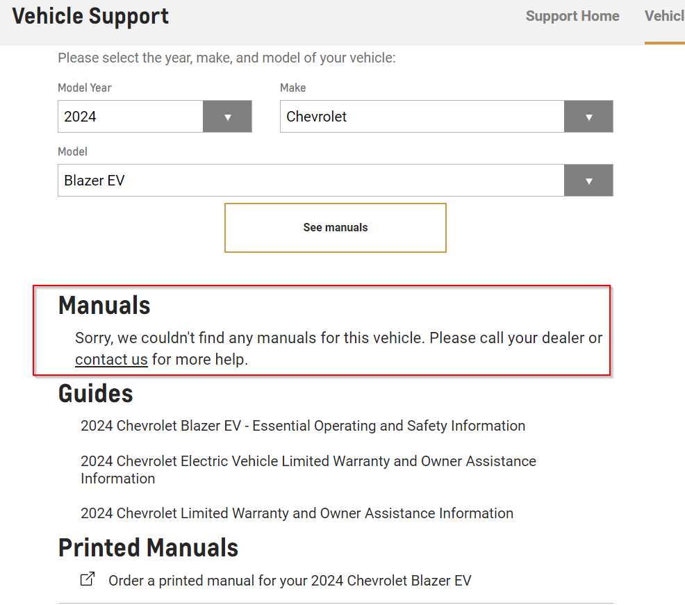 blazer ev owners manual