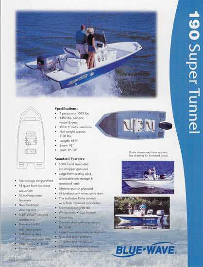 blue wave boat owners manual