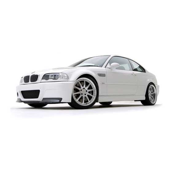 bmw e46 m3 owners manual