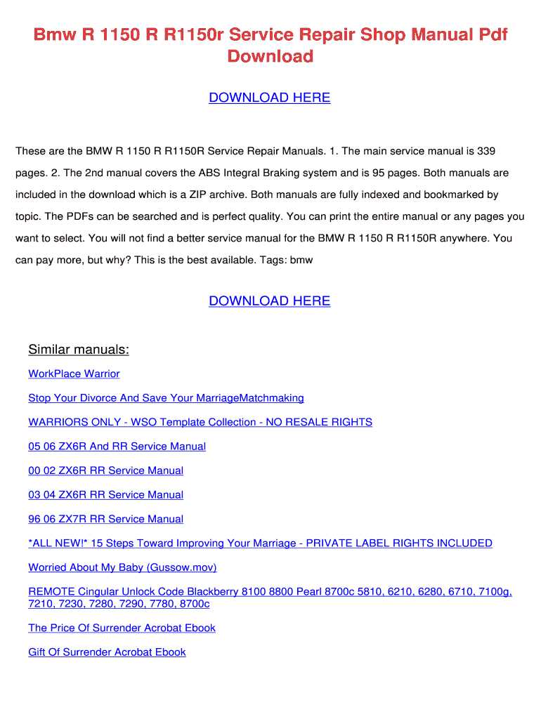 bmw r1150rt owners manual