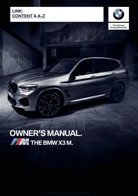 bmw x3 owners manual