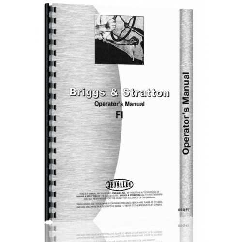 briggs & stratton owners manual