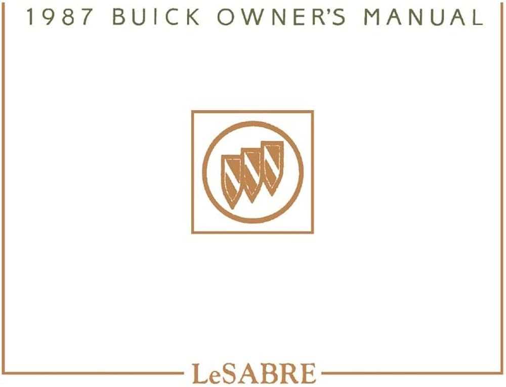 buick lesabre owners manual