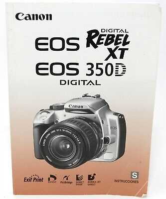 canon rebel xti owners manual