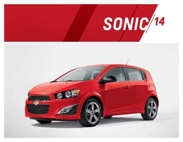 chevrolet sonic owners manual