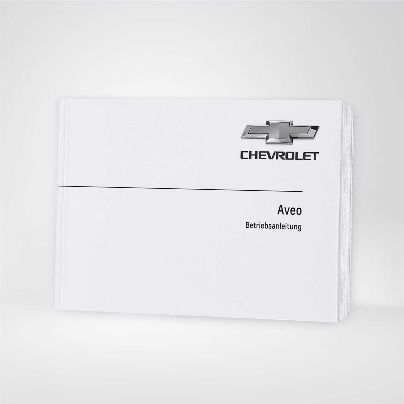 chevy aveo owners manual