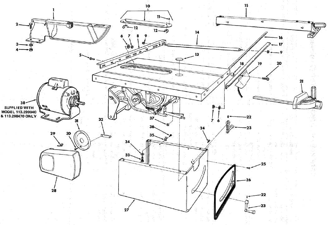 craftsman 10 table saw owners manual