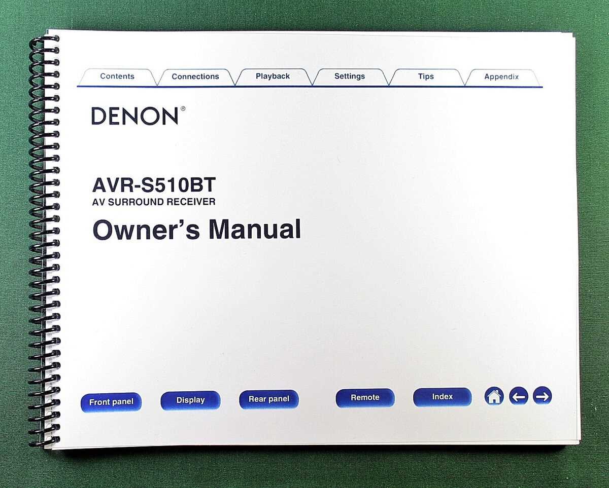 denon avr s510bt owners manual
