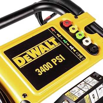 dewalt 3400 psi pressure washer owners manual