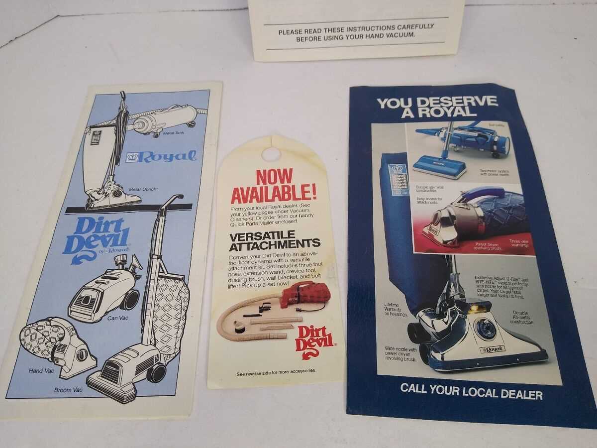 dirt devil owners manual