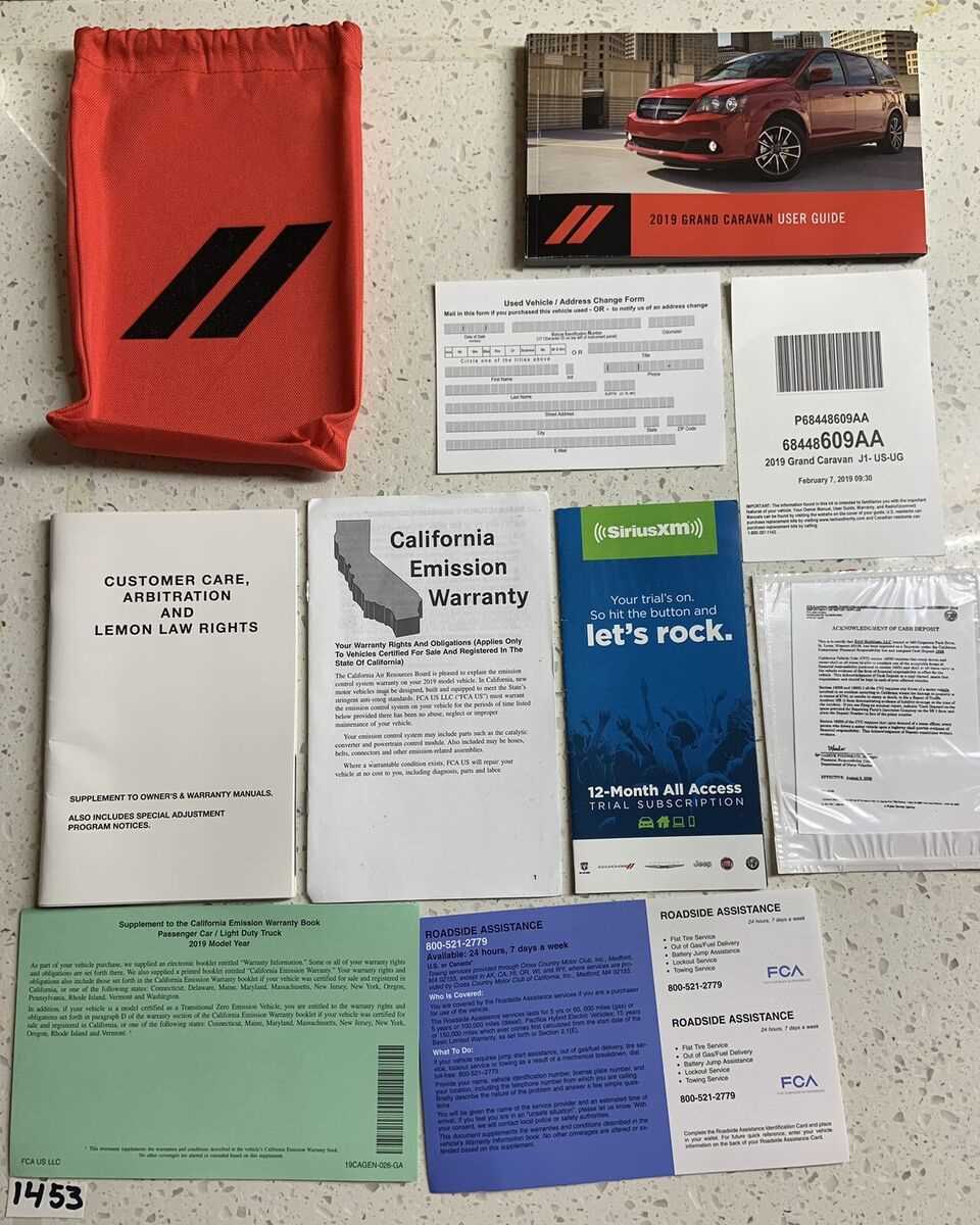 dodge grand caravan owners manual 2019