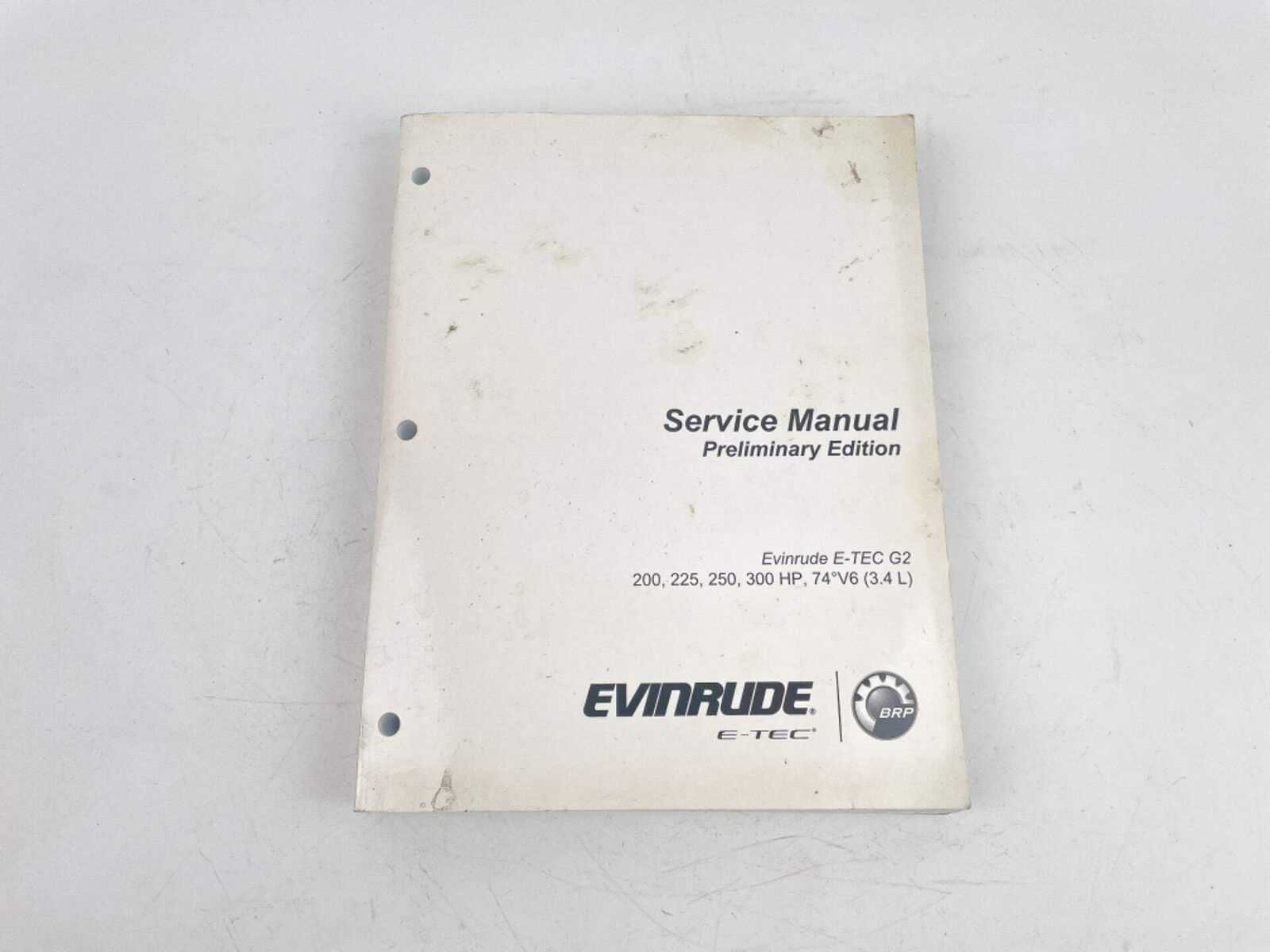 evinrude g2 owners manual