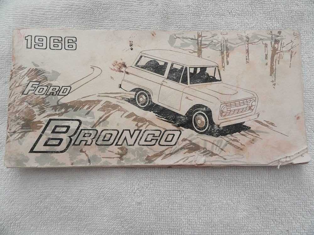 ford bronco owners manual