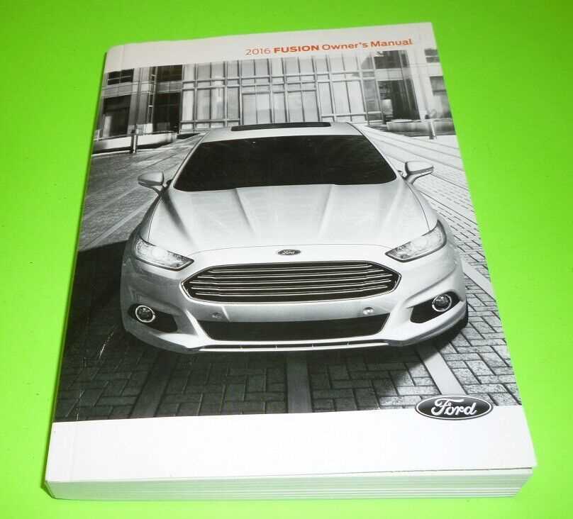 ford fusion 2016 owners manual