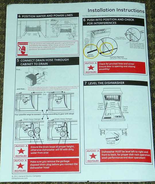 general electric dishwasher owners manual