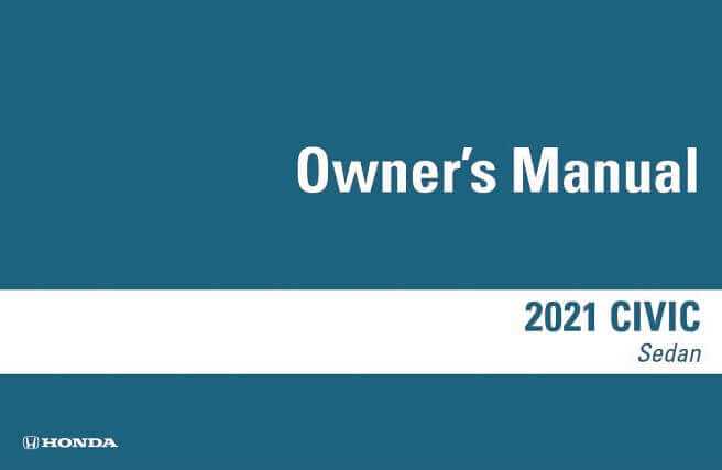 honda civic 2020 owners manual