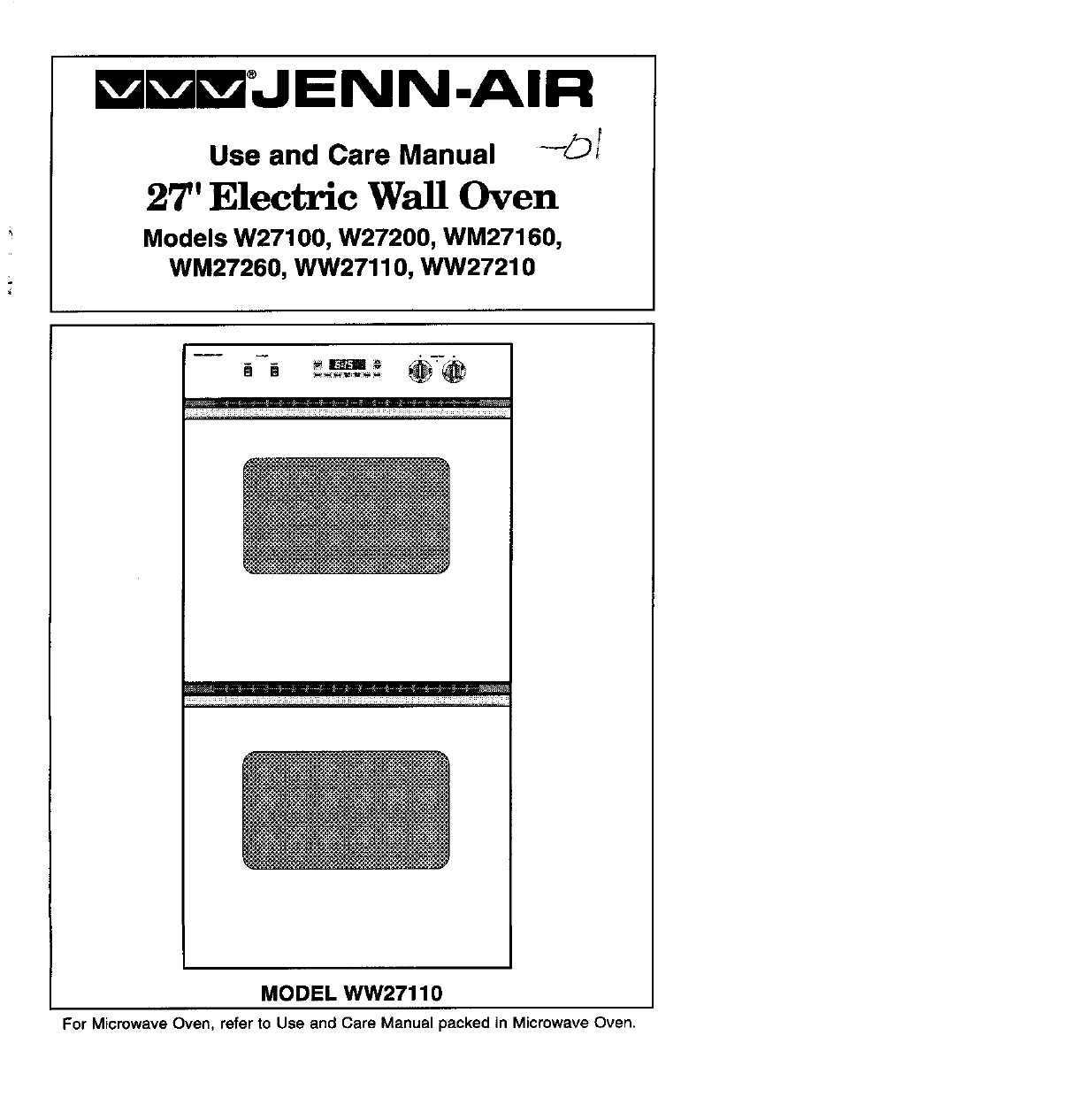 jenn air range owners manual