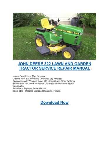 john deere 165 hydro owners manual