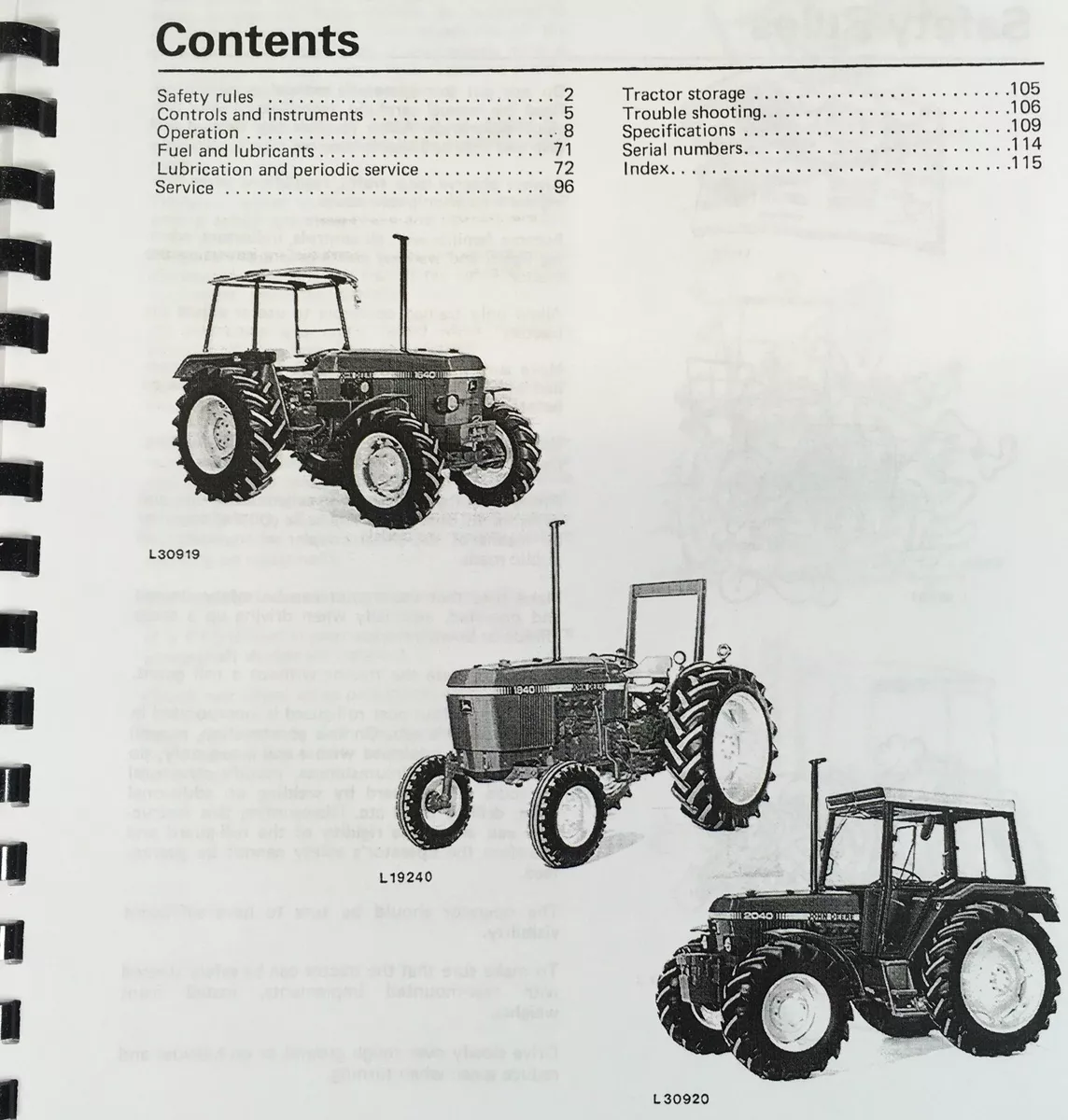 john deere 2040 owners manual
