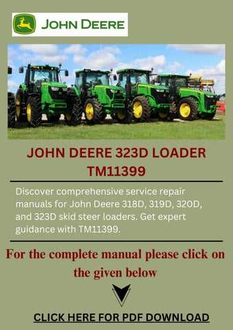 john deere 323d owners manual