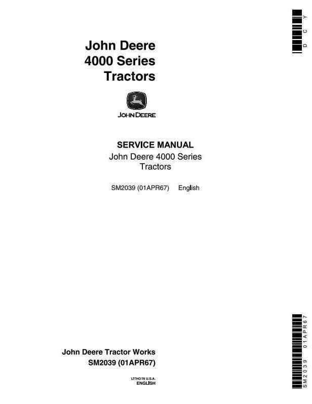 john deere 4010 owners manual