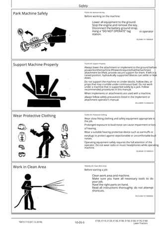 john deere e160 owners manual