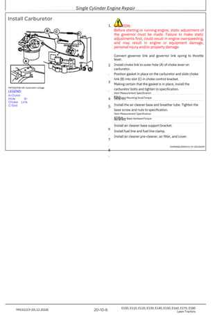 john deere e160 owners manual