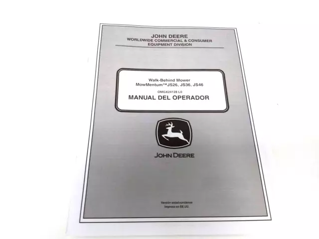 john deere js46 owners manual
