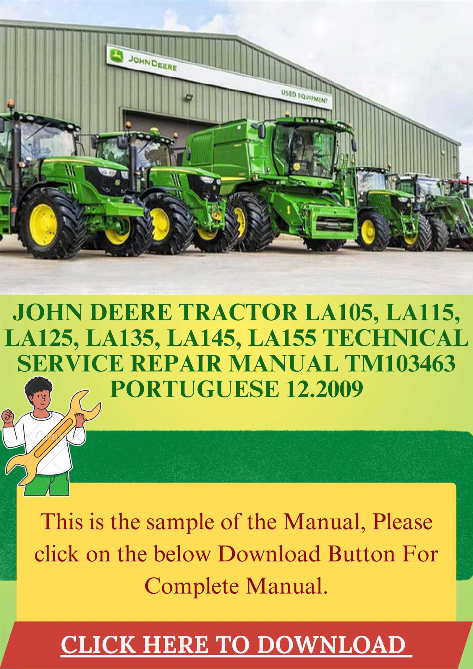 john deere la105 owners manual