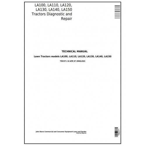 john deere la140 owners manual