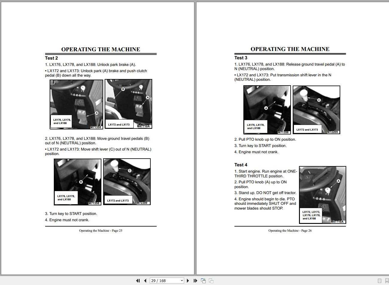 john deere lx188 owners manual