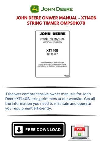 john deere owner manuals