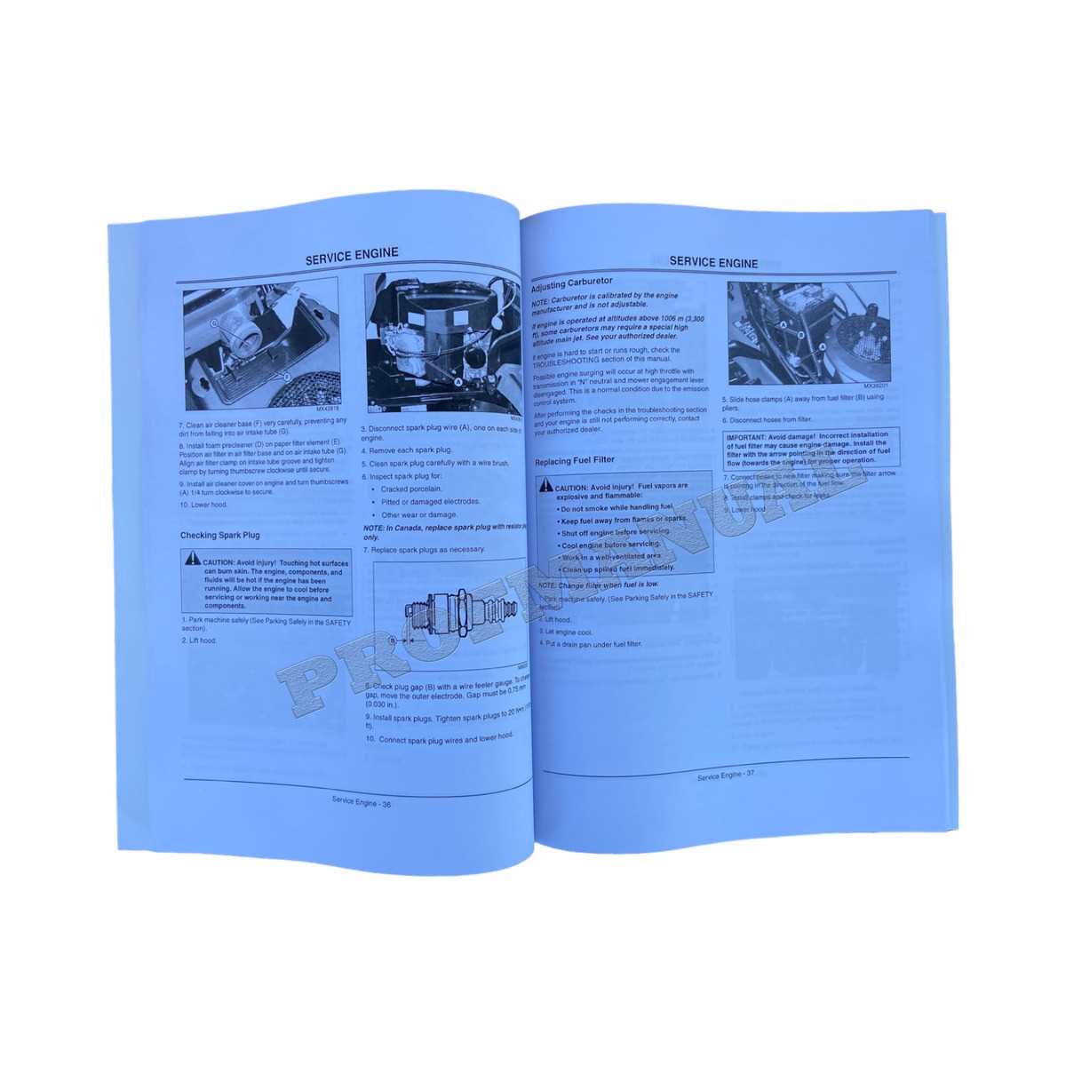 john deere x320 owners manual