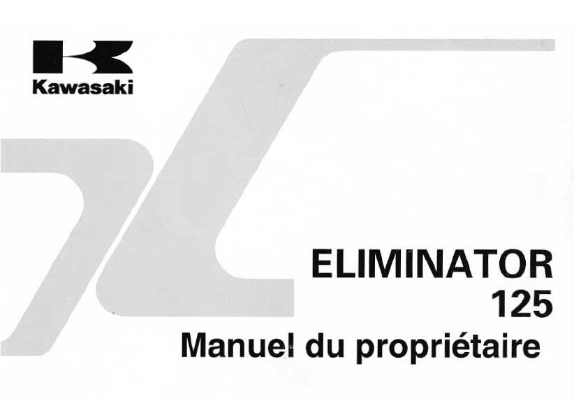 kawasaki eliminator 125 owners manual