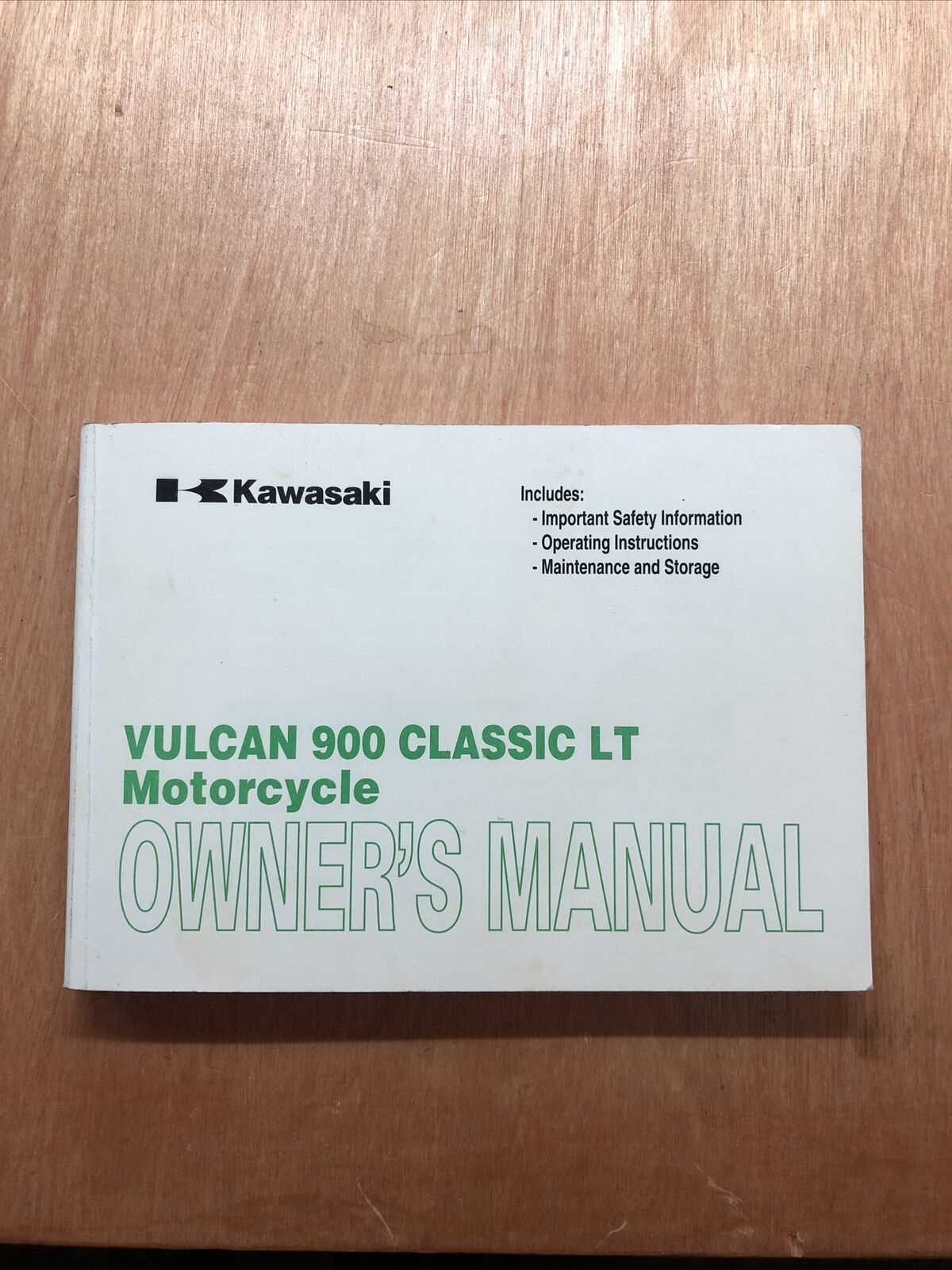 kawasaki vulcan 900 owners manual