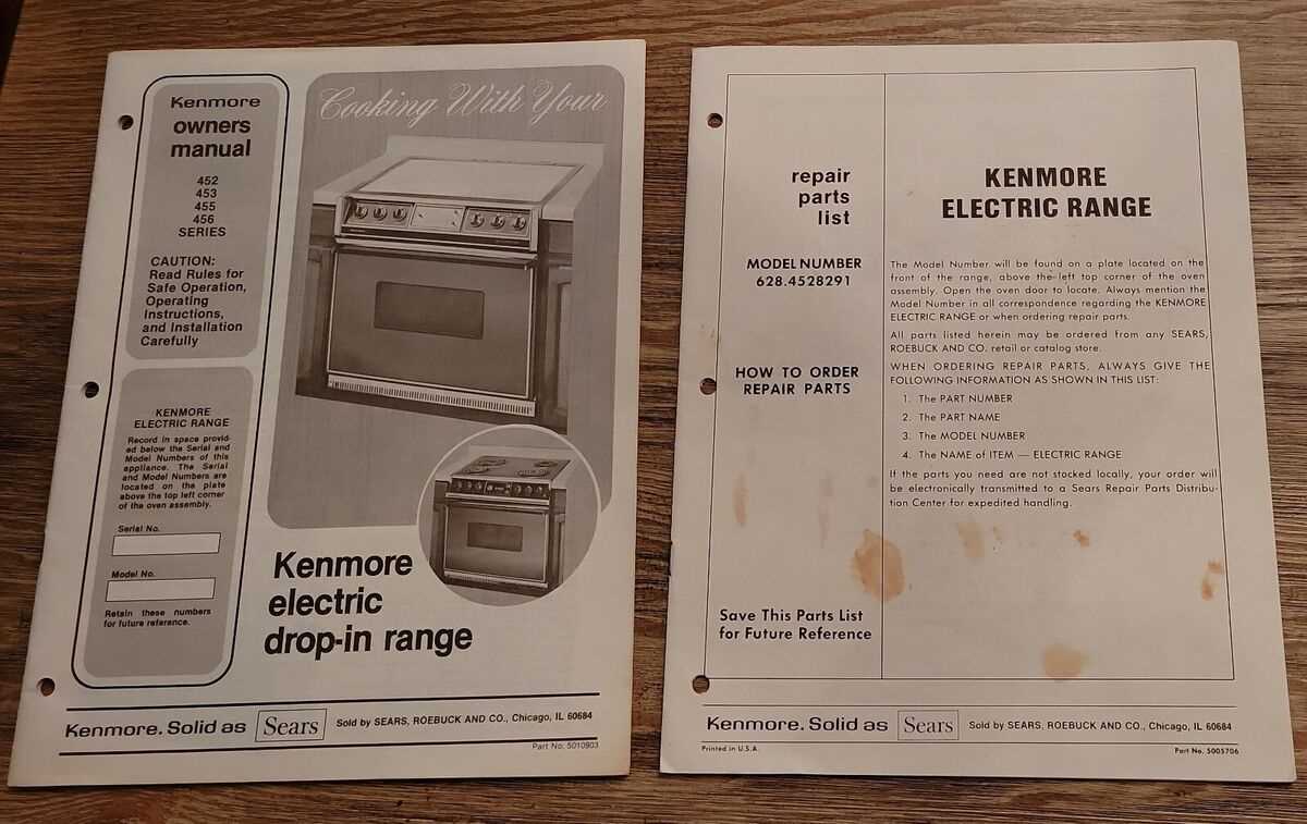 kenmore gas stove owners manual