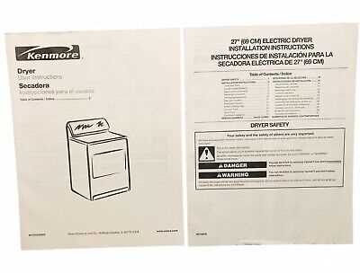 kenmore washer owners manual