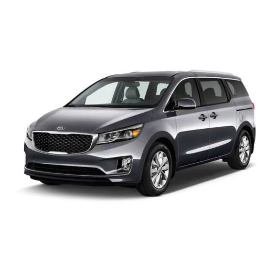 kia sedona 2017 owners manual