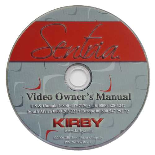 kirby vacuum owners manual