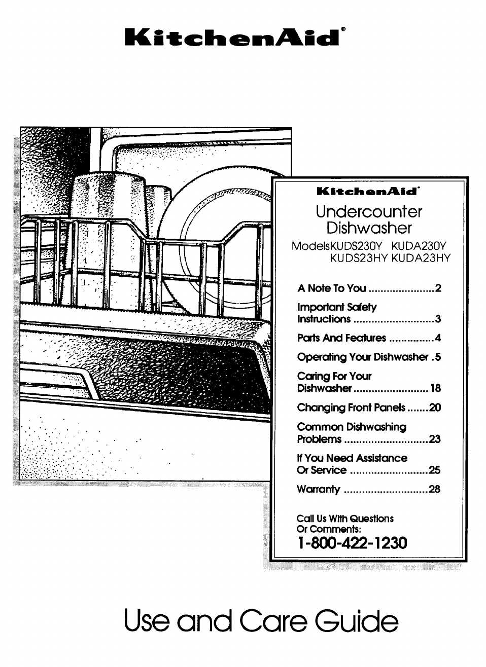 kitchenaid dishwasher owners manual