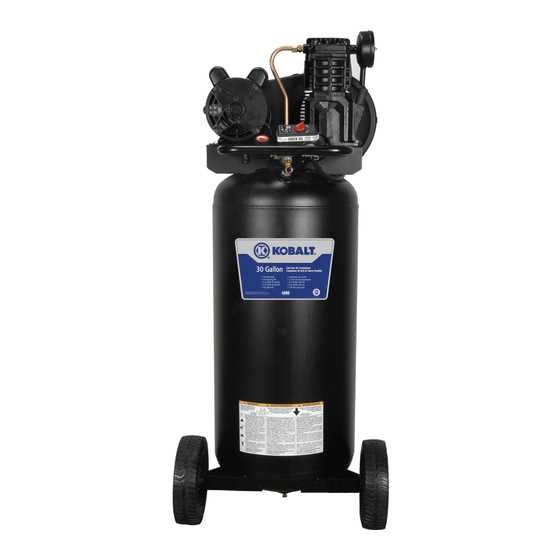 kobalt 26 gallon air compressor owners manual