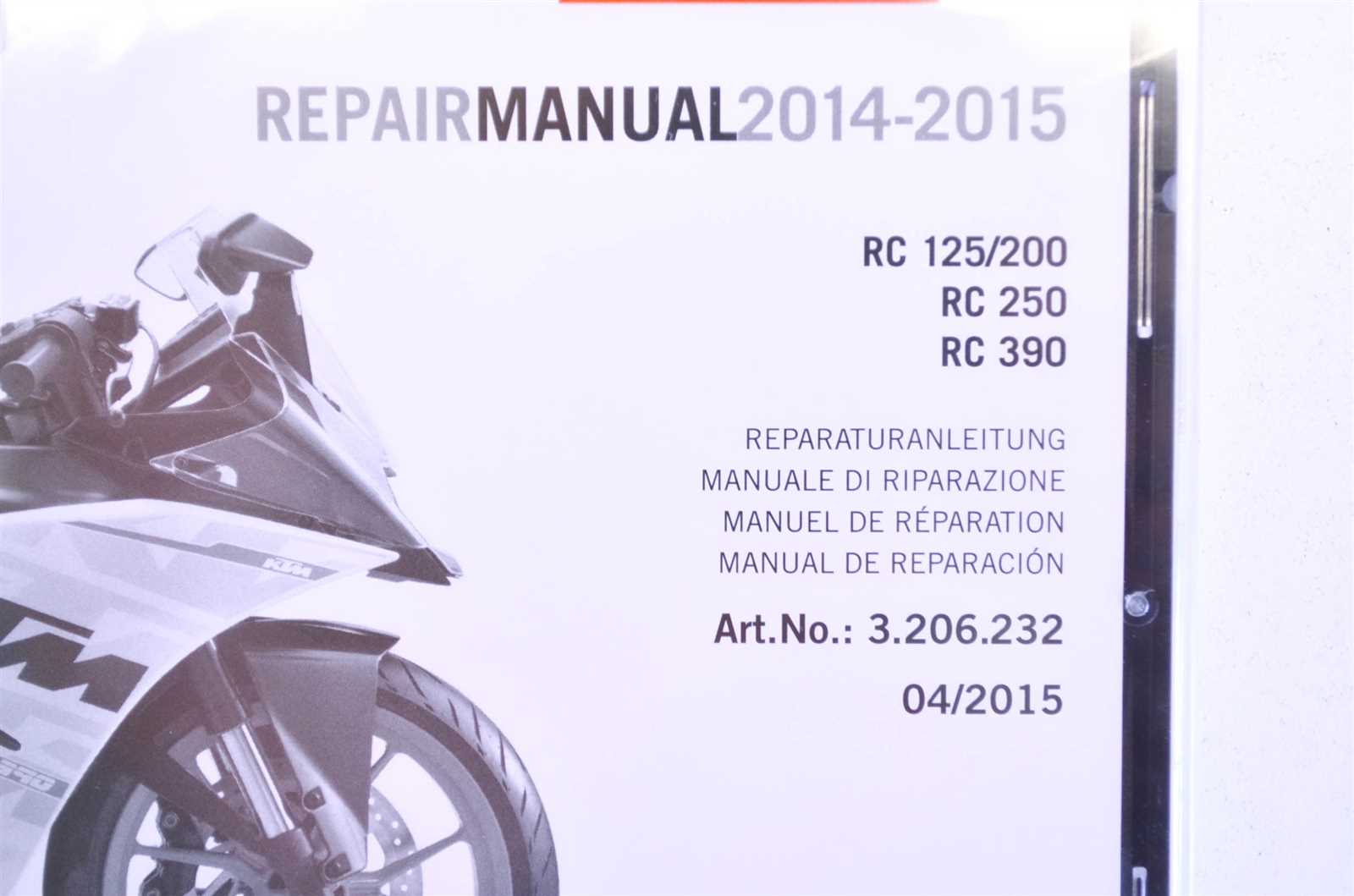 ktm rc390 owners manual