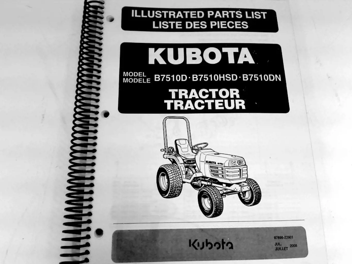 kubota b7510 owners manual