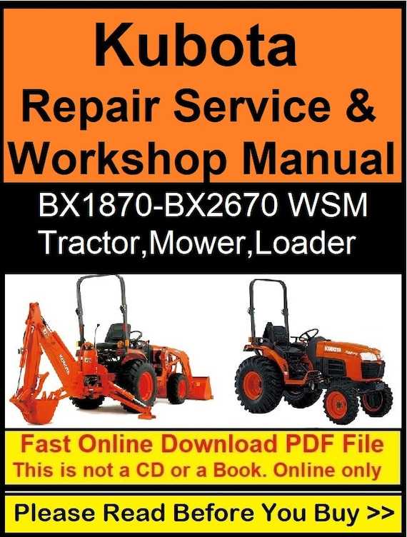 kubota bx2370 owners manual