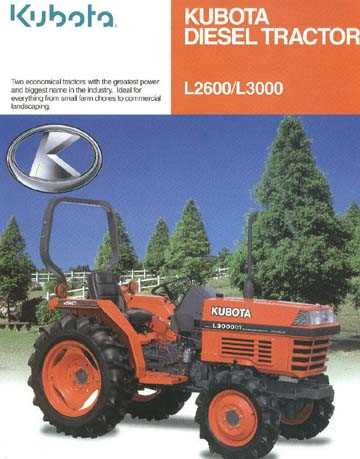 kubota l2600dt owners manual