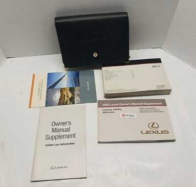 lexus rx330 owners manual